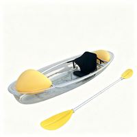Kayak transparent 1 place avec siège réglable, sac flottant et kit de réparation pour hôtel, usine, provenance Chine, coque rigide Lumark