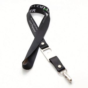 Custom Design <b>Polyester</b> Printed Durable <b>Lanyard</b> Bottle Opener - Product Image 4