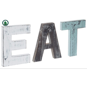 Wooden Eat <b>Wall</b> <b>Letters</b> Decorative Home Sign Customizable Color And Shape For Kitchen Or Living Room - Product Image 1
