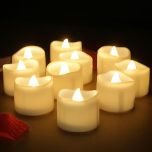 Hochzeits-Dekorationskerzen Flammenlose <span class=keywords><strong>LED</strong></span>-Teelichter Bestseller Romantische Batteriebetriebene Flackernde Weihnachtskerzen Anpassbar - Product Image 6
