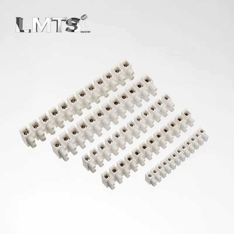 30A Copper Terminal Blocks Connectors Traditional Feed Through-U-Shape Base Series Terminal Strip