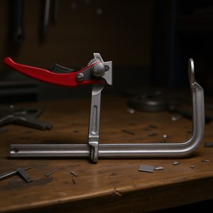 Fervi Tempered Steel Clamp For Mechanics 120mm Adjustable Holding <b>Tool</b> - Product Image 3