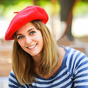 Wholesale Women Premium <strong>Wool</strong> Beret Hat Winter Keep Warm Caps Classic Hat Solid Color Beret <strong>Beanies</strong> - Product Image 3