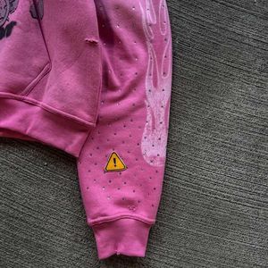 Oem Custom Embroidered Printing Pattern High Quality Vintage Acid Wash Distressed <b>Skeleton</b> Zip Fleece Winter <b>Hoodie</b> Organic - Product Image 4