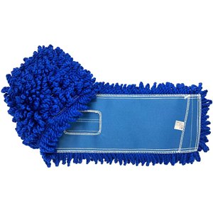 <strong>Blue</strong> 18 Inch Washable Microfiber Dust Mop Commercial Mop Head Replacement - Product Image 2