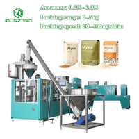 Machine d'emballage rotative pour poudre de maïs de 1 kg à 5 kg, machine d'emballage de farine de maïs en sacs en papier, machine de remplissage de sacs en papier pour farine de maïs