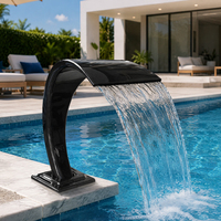 Fontaine à jet compacte en fibre de carbone, à arc et courbée, pour piscine, cascade, décoration extérieure pour maison et jardin