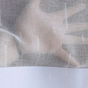 New modern đồng bằng Polyester dệt sheer thiết kế rèm vải cửa sổ màn nhà dệt cho phòng khách voile lụa bán buôn - Product Image 3