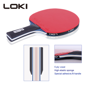 Juego de Raquetas de Tenis de Mesa de Madera de Caucho LOKI, Raquetas de <span class=keywords><strong>Ping</strong></span> <span class=keywords><strong>Pong</strong></span>, 3 Pelotas, <span class=keywords><strong>2</strong></span> Raquetas - Product Image 5
