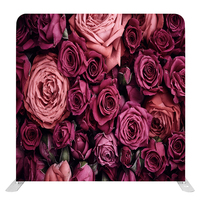 Fond de scène pour mariage, personnalisé, écologique, durable, avec cadre en aluminium et tissu tendu double face pour photomaton