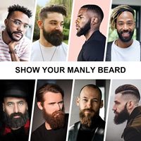 Ensemble de soins pain à l'huile d'argan personnalisé barbe cire beurre baume peigne rouleau Massage moustache et barbe toilettage cadeaux pour hommes