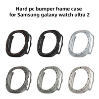 Casing Jam Tangan Hard PC Bumper Frame untuk Samsung Galaxy Watch Ultra2, Casing Pelindung untuk Galaxy Watch Ultra 2 dengan Skala