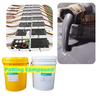 Composé de scellement à faible viscosité et haute conductivité thermique 1,0 W/mK HN-8810AB en silicone pour onduleur photovoltaïque
