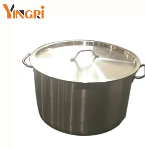 Venta caliente de vidrio de cocina olla grande de acero inoxidable para la cocina