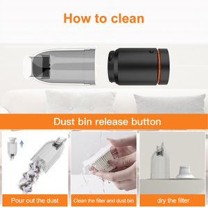 Máy hút bụi cầm tay không dây mini công suất cao đa năng chất liệu ABS dùng cho vệ sinh ô tô - Product Image 5