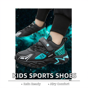 Zapatillas Deportivas Transpirables para Niños, Zapatos Casuales Planos para Exteriores, Impermeables, con Cierre de Velcro, Diseño Floral, para las Cuatro Estaciones - Product Image 2