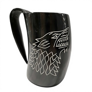 Jarra de Cuerno Ecológica Hecha a Mano, Resistente al Agua, Artesanía Natural, Segura para Alimentos, Jarra de Cuerno de Búfalo Real, Jarra Decorativa Vikinga para Cerveza - Product Image 3