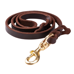 الفاخرة مضفر جلد الكلب الرصاص الحبوب لينة مقود الكلب من الجلد الأصلي - Product Image 2