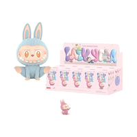 POPMART Original 100% paresseux pour Labubu Yoga série PVC monstres aveugle boîte mystère cadeau à collectionner