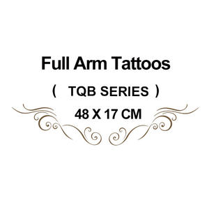 48*17cm full arm tattoo stickers catalogue- hy series