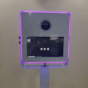 Venta al por mayor Dslr Photobooth Shell Portable Selfie Photo Booth Precio con impresora para la boda Fiesta espejo mágico fotomatón - Product Image 3