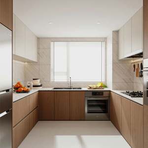 Diseño de Cocina Moderna, Muebles de Cocina, Diseños de Armarios de Pared, Muebles de Cocina Modulares Modernos con Isla - Product Image 3