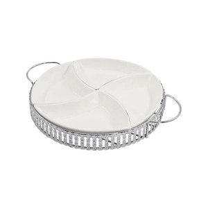 4 piezas de combinación de porcelana blanca al por <span class=keywords><strong>mayor</strong></span> loco juego de platos de cerámica plato conjunto - Product Image 1
