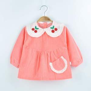 Automne hiver robe de princesse manteau réversible bébé fille vêtements de protection imperméables en arrière manger bavoir vêtements d'extérieur pour bébés - Product Image 2