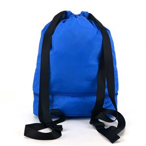 Multifunctional Customized Logo Printed Large Capacity Personalized Waterproof Travel Pink Polyester Drawstring <b>Bags</b> for Kids - Product Image 2