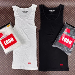 Confezione da 3 moda Brand <span class=keywords><strong>uomo</strong></span> cotone Pullover in stile canotta per allenamento Fitness sportivo a coste in grande quantità disponibile - Product Image 1