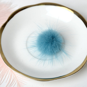 Gran 13cm 15cm 18cm Real Raccoon Fur Pom Ball Button Snap Sombrero de invierno para mujer y gorro de ropa - Product Image 4