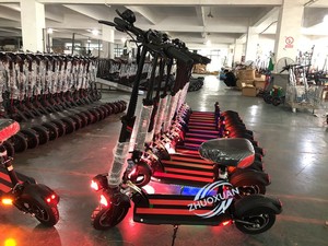 Trottinette électrique tout-terrain pliable robuste, batterie lithium 60V, double motorisation, trottinette adulte en alliage d'aluminium - Product Image 4