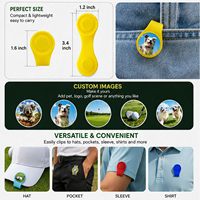 Marqueur de balle de golf magnétique en silicone avec logo personnalisé, clip pour chapeau, accessoires de golf haut de gamme, cadeaux pour hommes, femmes et golfeurs