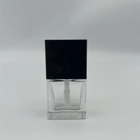 N2036 Usine Vente en gros Tubes de brillant à lèvres de 10ml Bouteilles en verre plat Bouchon Joint brosse Couleur personnalisée OEM/ODM disponible pour l'emballage des lèvres
