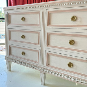 Large <strong>White</strong> 9-Drawer <strong>Cabinet</strong> with Modern Brass Handles Wood Panel Home Furniture for Living Room <strong>Storage</strong> Modern Home Furniture - Product Image 4
