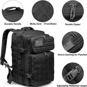 45L Entrenamiento al aire libre Táctica Raid Pack Molle Combat Gear Modular Mission Rush Jungle Mochila táctica de emergencia - Product Image 2