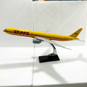 โมเดลเครื่องบินเรซิ่น Boeing <span class=keywords><strong>B777</strong></span> ขนาด 47 ซม. สเกล 1/157 ของ DHL พร้อมปีกคงที่และฐานตั้งโชว์ - Product Image 6