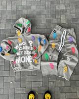 DCY 2026 – Sweat à capuche unisexe tendance, épais, 100 % coton, écologique, avec fermeture éclair, personnalisable, broderie 3D en relief