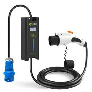 Zencar 2级EV充电器32A移动电动车充电器7KW带GB/T连接器，用于比亚迪力翔小鹏家用充电器