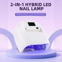 Lampe à ongles LED/UV 128W 2026 professionnelle, séchoir à ongles à lumière bleue rechargeable, lampe de polymérisation rapide portative pour vernis gel et manucure