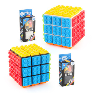 Khối xây dựng mới của Pan RUBIX CUBE Mini giáo dục trẻ em sáng tạo cắt dán khối xây dựng xoay trơn tru Ba cấp - Product Image 4