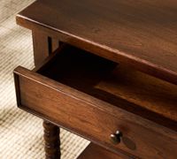 Bureau d'écriture en bois massif Rh, style moderne et minimaliste, mobilier de bureau et de chambre personnalisable pour usage commercial et résidentiel