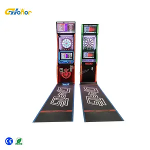 32 inç LCD ekran ve ışıklar elektrikli Dart tahtası oyun makinesi ile çok oyunculu otomatik puanlama Dart makinesi