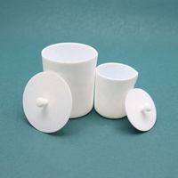 Fabrication professionnelle de béchers en PTFE personnalisés pour laboratoire chimique avec couvercle