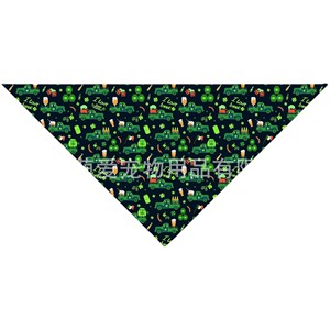 Venta Directa <span class=keywords><strong>de</strong></span> Fábrica: Pañuelo para Mascotas Estilo Irlandé<span class=keywords><strong>s</strong></span> <span class=keywords><strong>de</strong></span> Poliéster con Patrón <span class=keywords><strong>de</strong></span> Trébol, Babero Antisaliva y <span class=keywords><strong>Gorro</strong></span> Verde para el Día <span class=keywords><strong>de</strong></span> San Patricio (Instagram) - Product Image 5