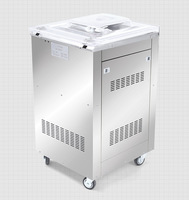 Machine d'emballage sous vide alimentaire commerciale UAM à double chambre semi-automatique pour briques de riz, aliments cuits, et scellage sous vide sec/humide