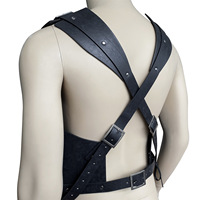 Ensemble de protège-bras demi-corps en cuir PU style Viking Nordique WJF23 avec motif boussole de dragon en relief, pour costume de chevalier médiéval, LARP et cosplay