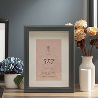 Marco de Fotos Moderno y Minimalista de Madera MDF Ecológico y Ligero para Decoración del Hogar, de 5x7 y 8x10 Pulgadas, para Exhibición en Escritorio o Galería