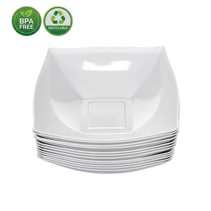 Eco Friendly PS Tableware Bowls Festival Holiday Wedding Birthday Party Plastic Plates for Picnic <b>Camping</b> - Product Image 6