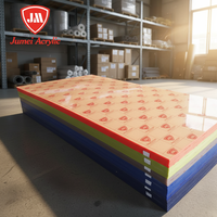 Vente en gros de feuilles acryliques extrudées en matériau vierge Jumei 100% résistant aux UV, approuvées CE, avec service de découpe de film PE/papier kraft